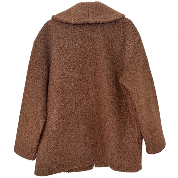 Madewell Pebbled Faux Shearling Shawl Collar Coat – Size M | Cozy Cottage - Picture 2 of 15